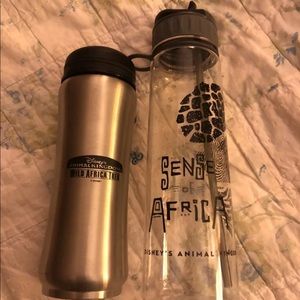 2 collectible Disney World water bottles